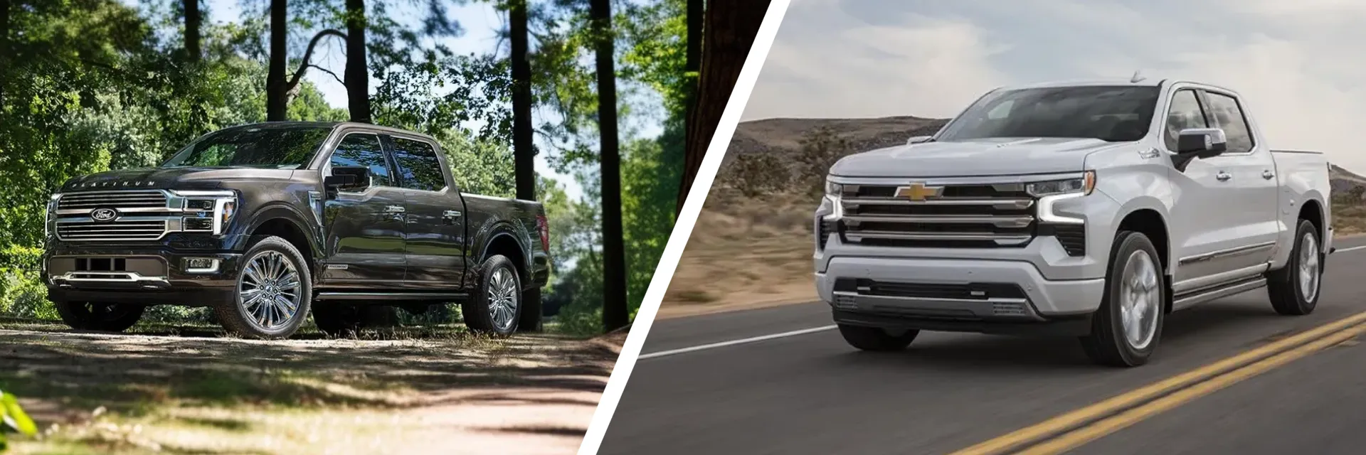 2024 Ford F-150 vs 2024 Chevy Silverado 1500: Comparing two powerful trucks. Discover the perfect full-size truck for you at Cloninger Ford of Hickory. Compare performance, interior, safety, and technology features to find your ultimate truck.