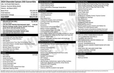 2024 Chevrolet Camaro SS 2SS