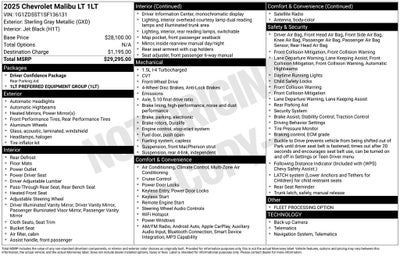 2025 Chevrolet Malibu LT 1LT