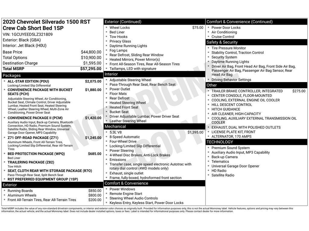 2020 Chevrolet Silverado RST