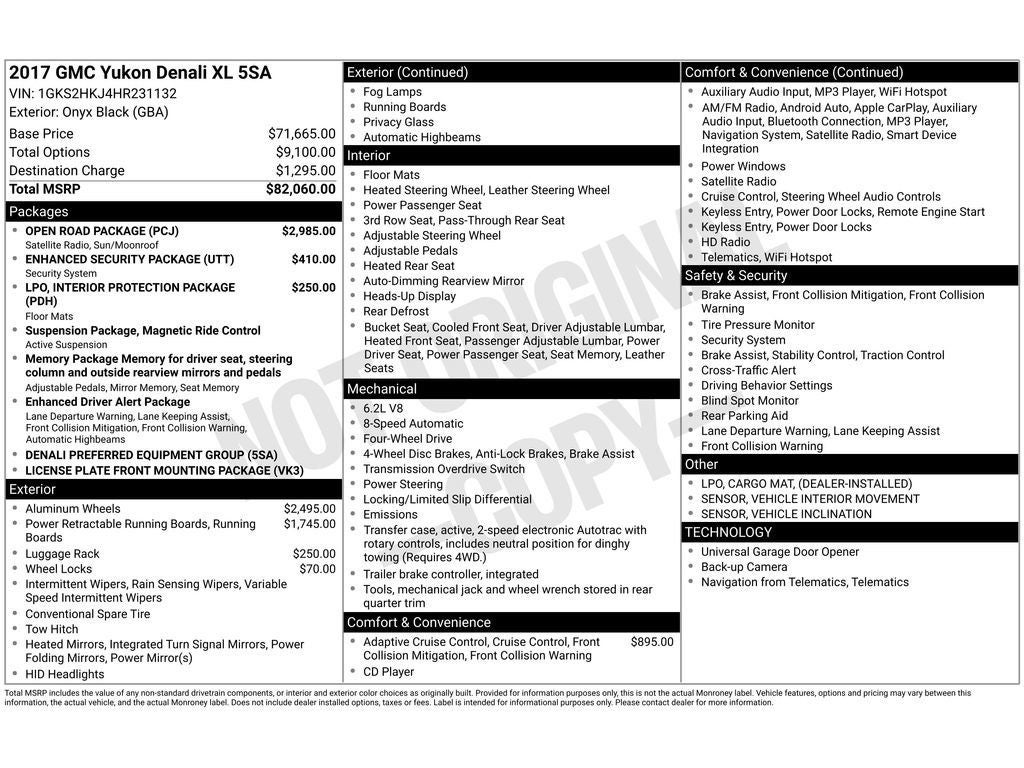 2017 GMC Yukon XL Denali