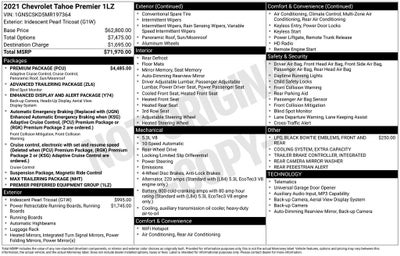 2021 Chevrolet Tahoe Premier