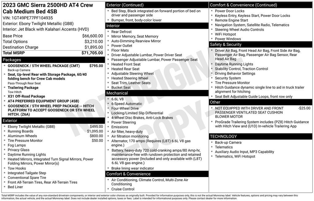 2023 GMC Sierra 2500HD AT4
