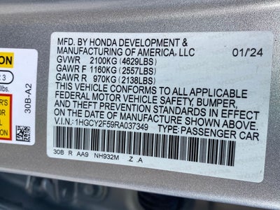 2024 Honda Accord Hybrid Sport