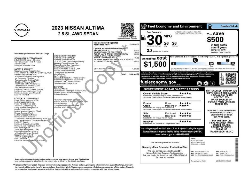 2023 Nissan Altima 2.5 SL