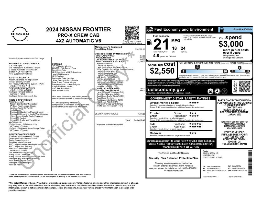 2024 Nissan Frontier PRO-X