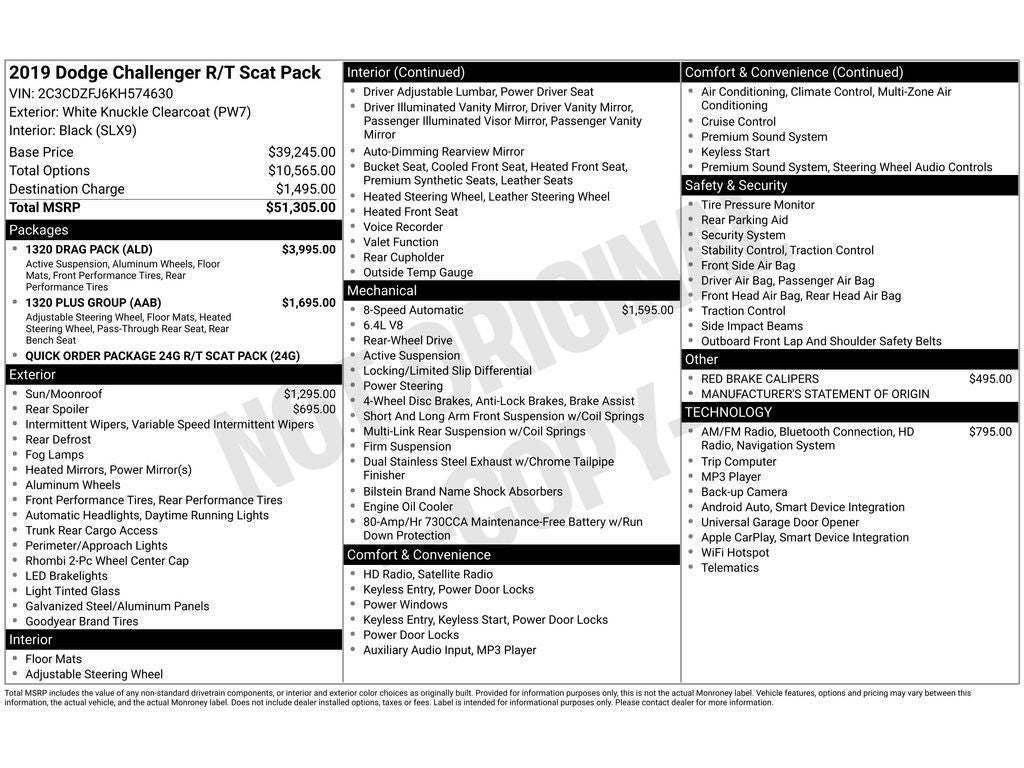2019 Dodge Challenger R/T Scat Pack