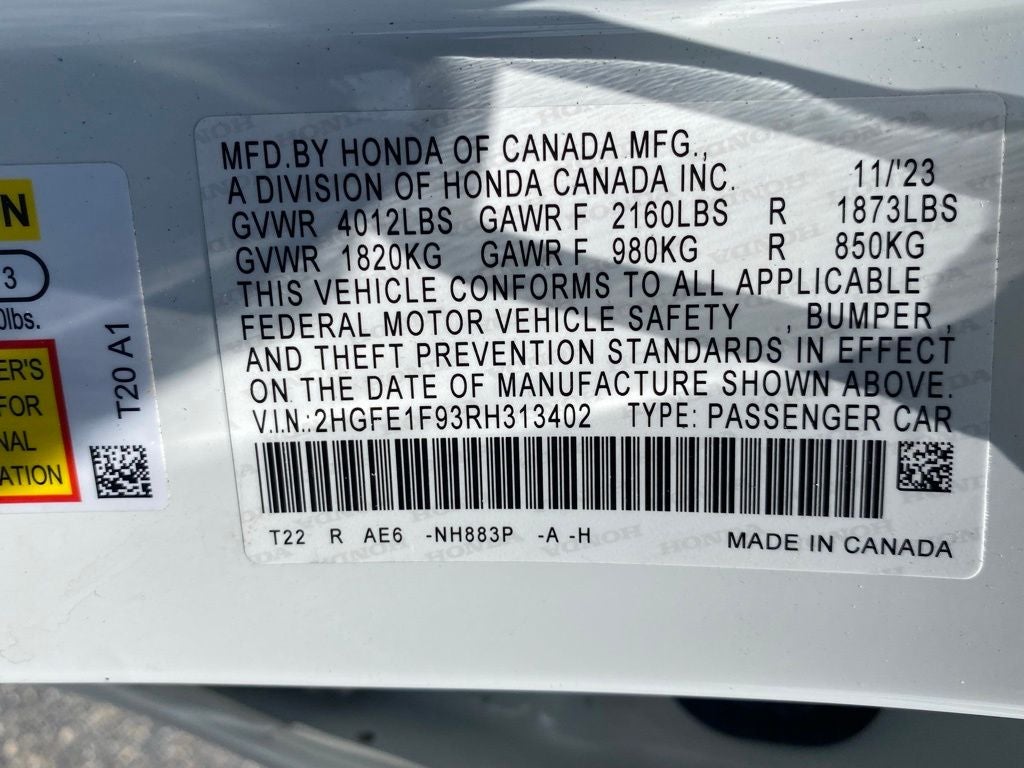 2024 Honda Civic Touring
