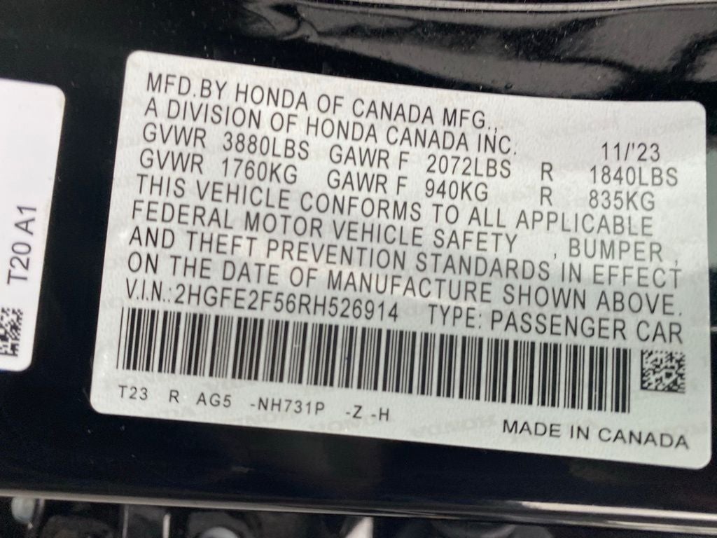 2024 Honda Civic Sport