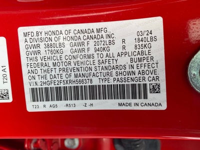 2024 Honda Civic Sport