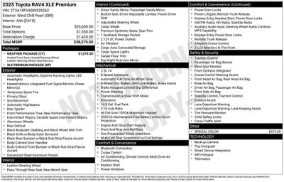 2025 Toyota RAV4 XLE Premium