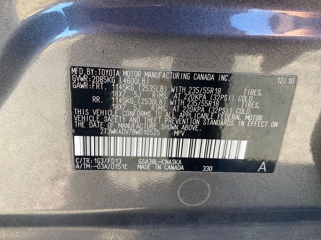 2011 Toyota RAV4 Sport V6