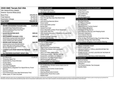 2020 GMC Terrain SLE