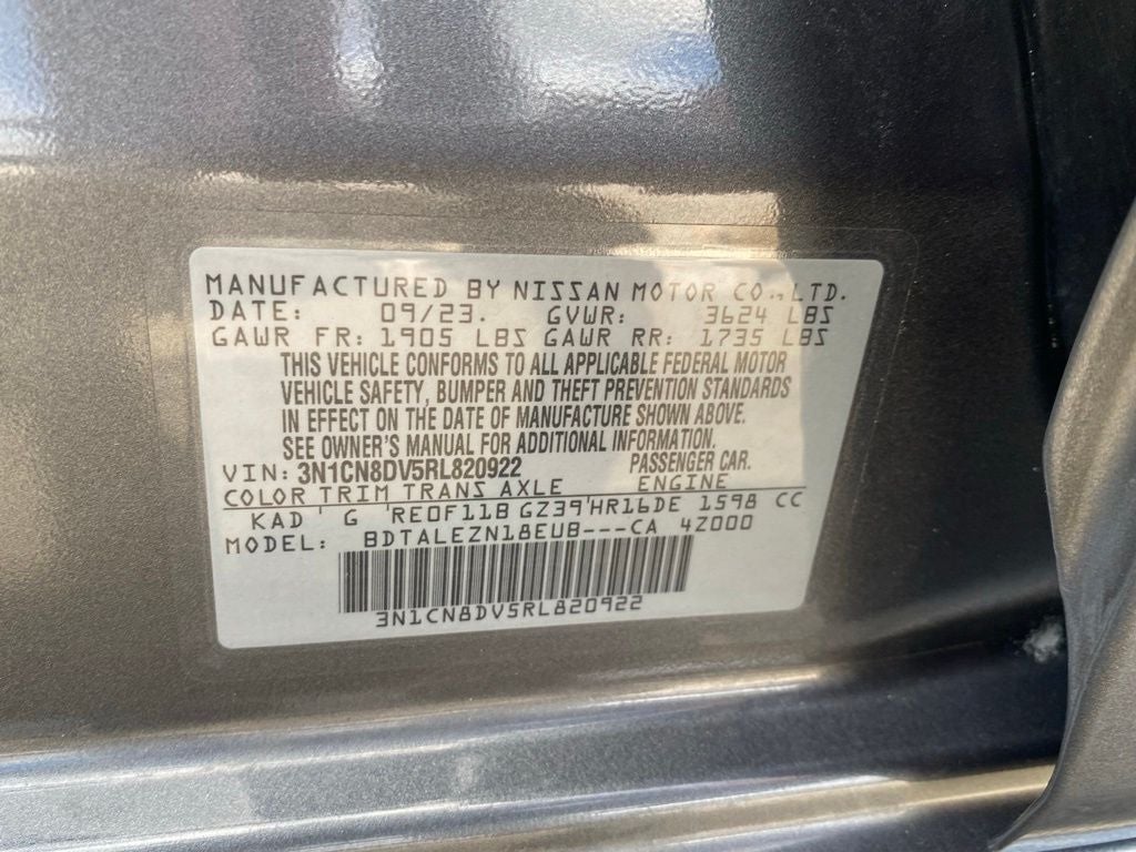 2024 Nissan Versa 1.6 S