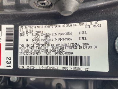 2022 Toyota Tacoma SR5