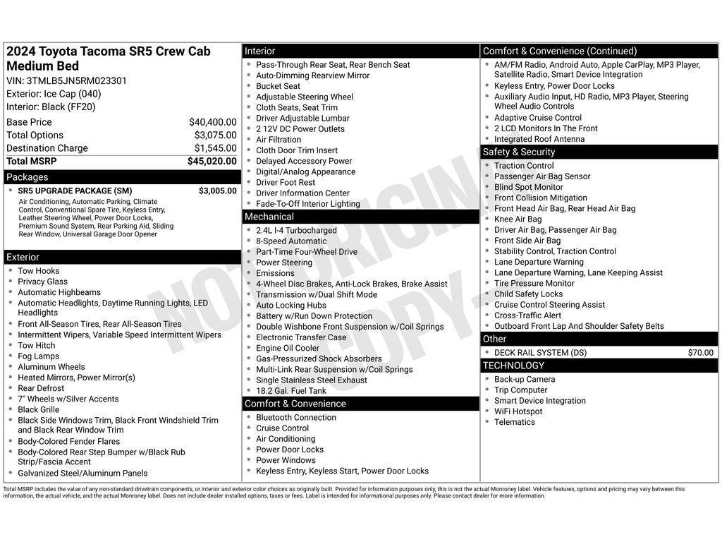 2024 Toyota Tacoma SR5
