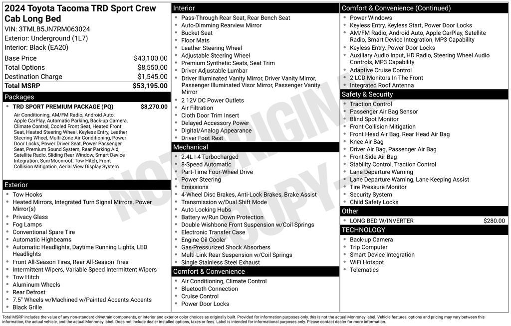 2024 Toyota Tacoma TRD Sport