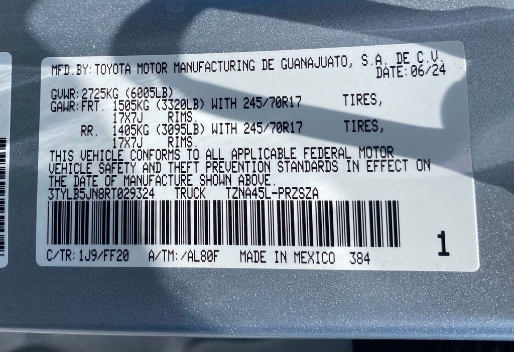 2024 Toyota Tacoma SR5