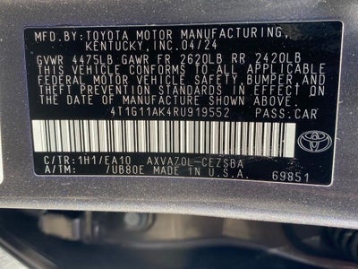 2024 Toyota Camry SE