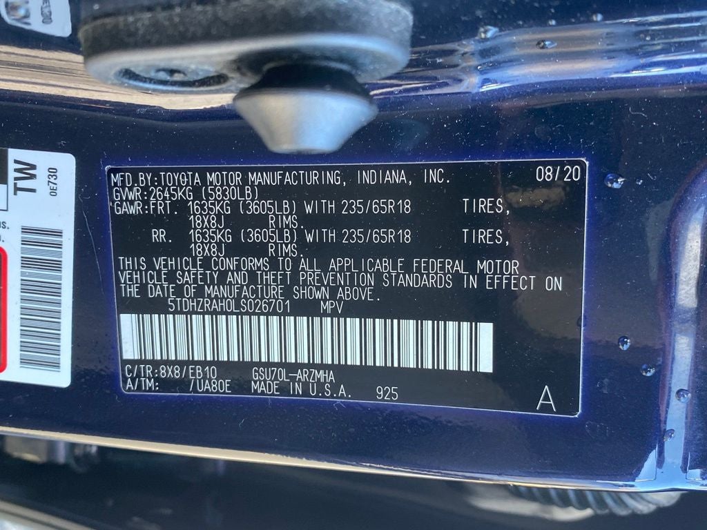 2020 Toyota Highlander XLE