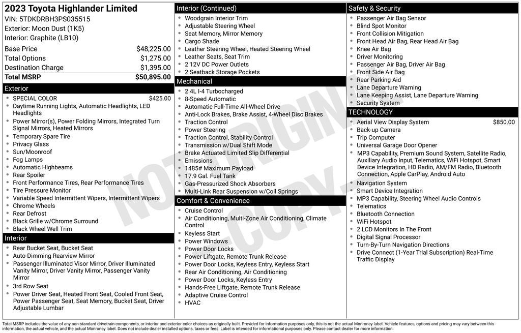 2023 Toyota Highlander Limited