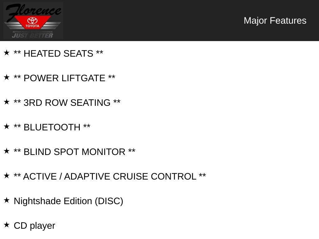 2019 Toyota Highlander SE Nightshade