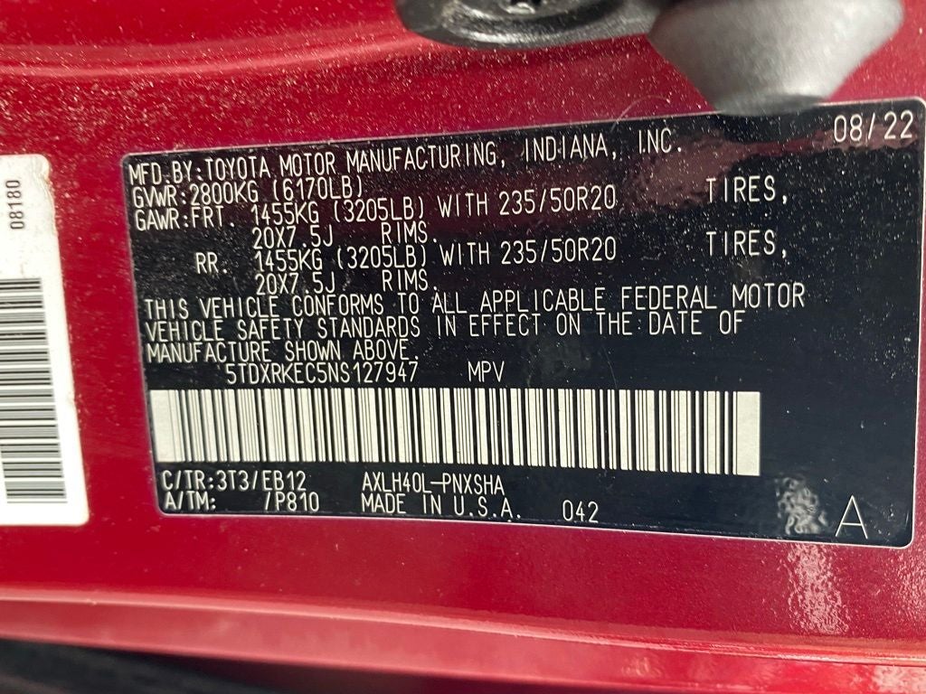 2022 Toyota Sienna XSE 7 Passenger
