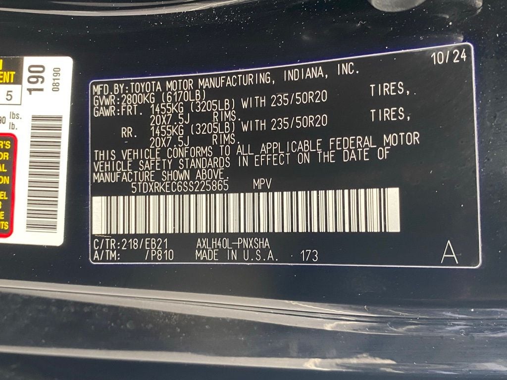 2025 Toyota Sienna XSE 7 Passenger