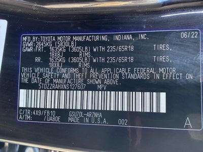 2022 Toyota Highlander LE