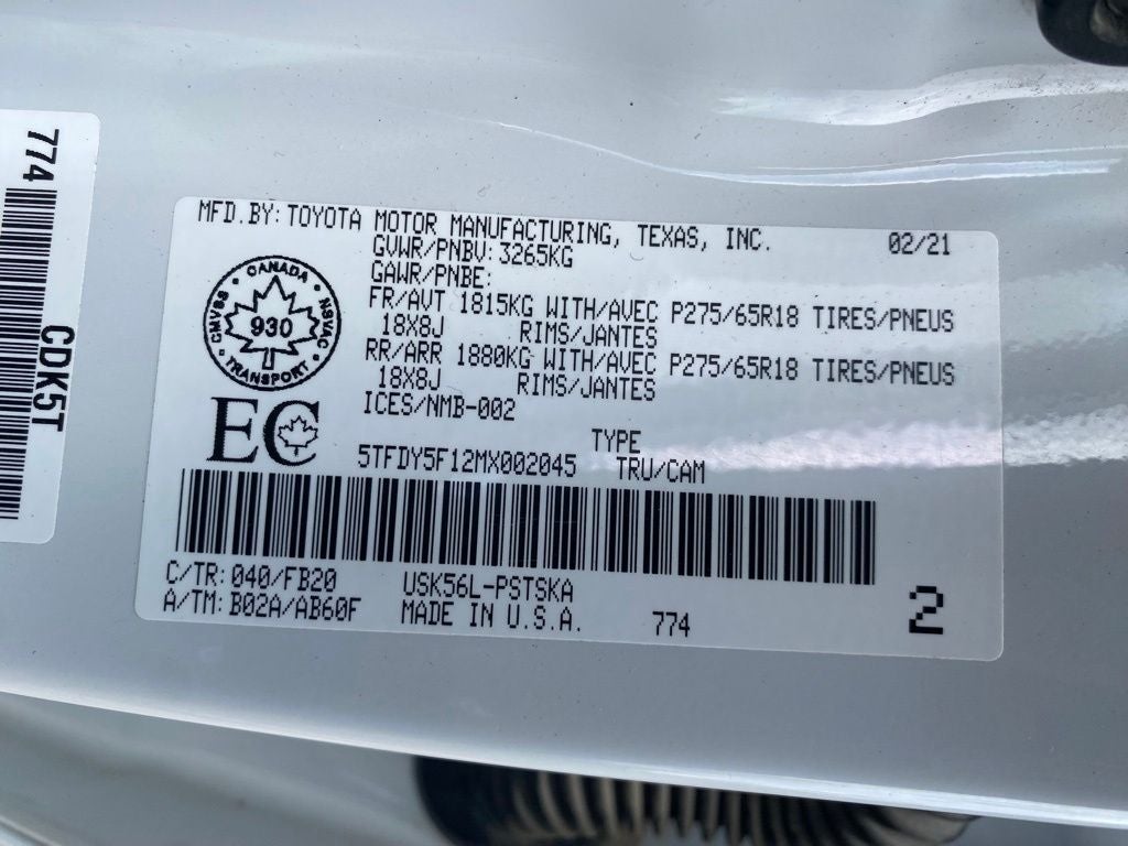 2021 Toyota Tundra SR5