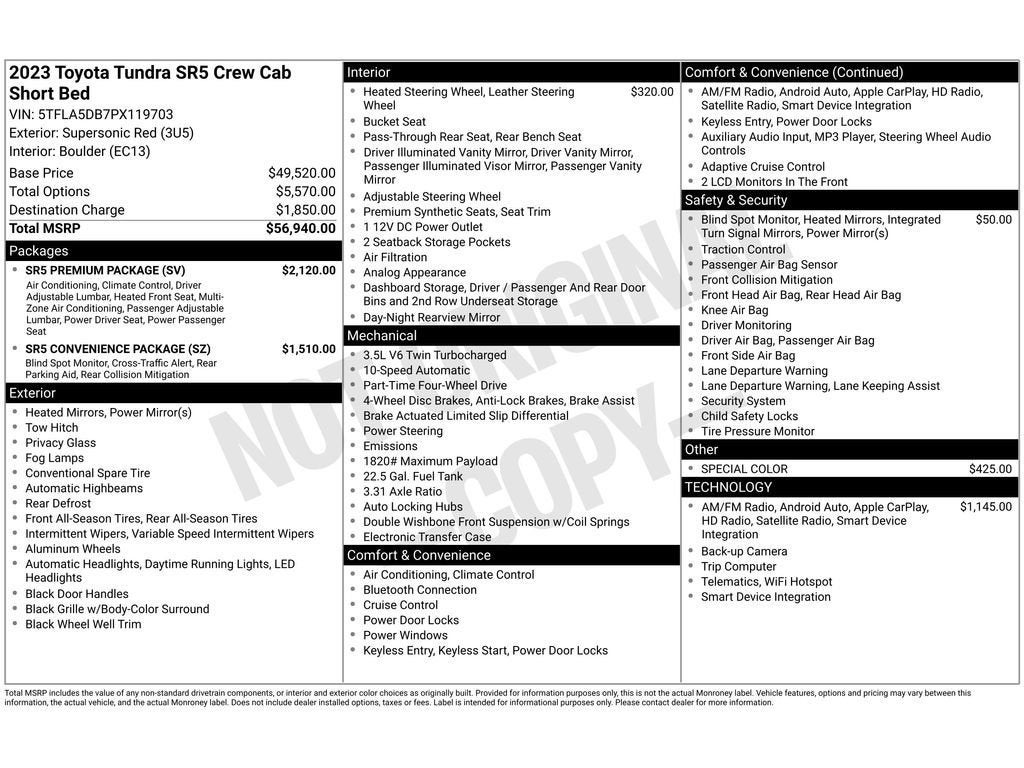 2023 Toyota Tundra SR5
