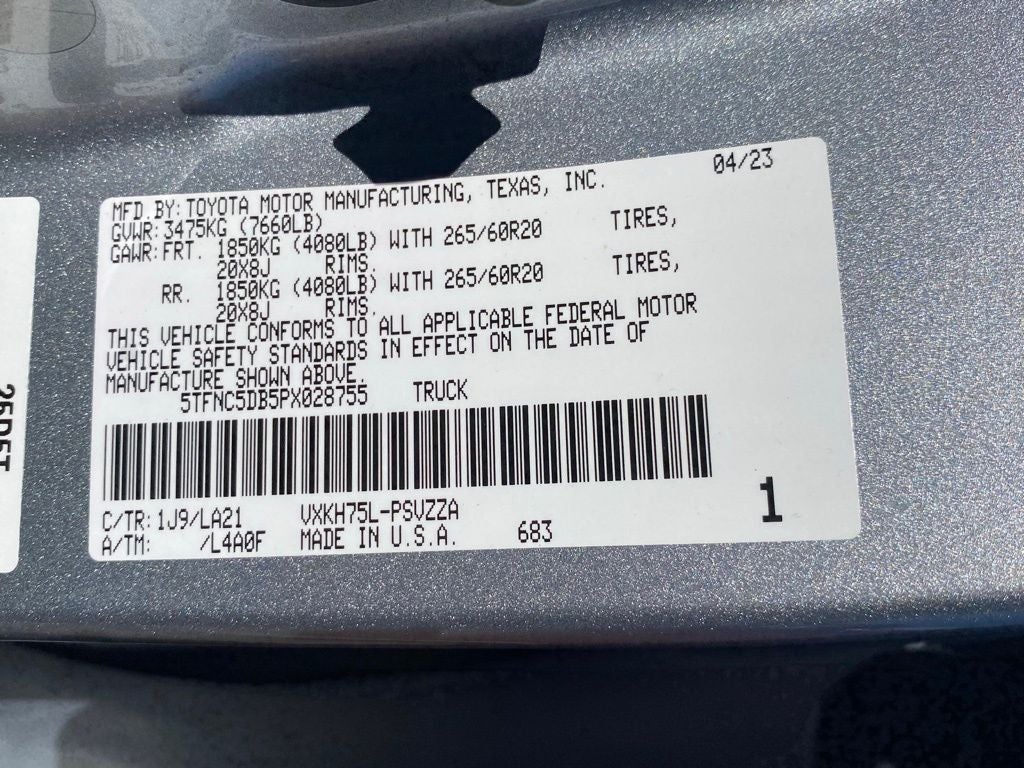 2023 Toyota Tundra Hybrid Platinum