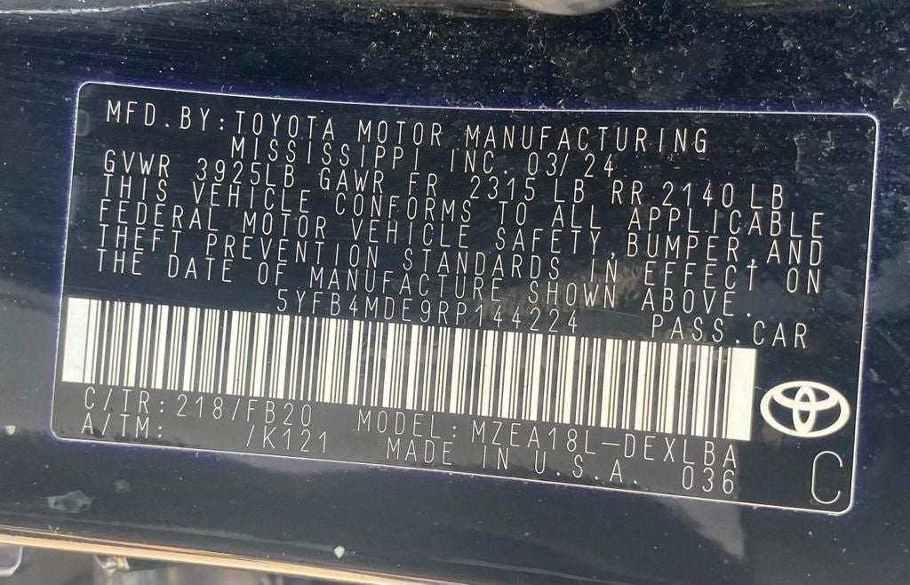 2024 Toyota Corolla LE
