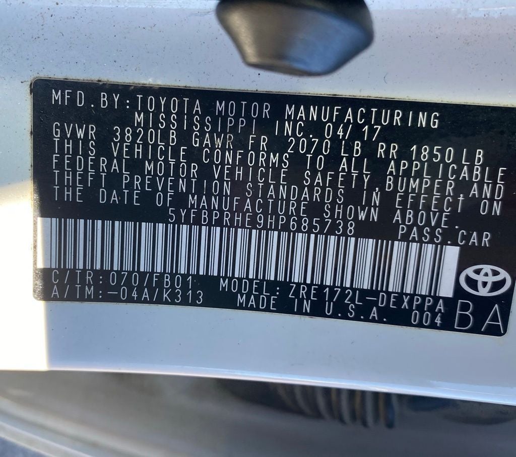 2017 Toyota Corolla LE ECO