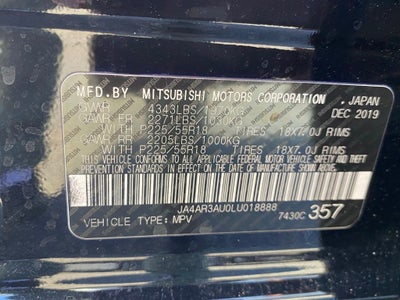 2020 Mitsubishi Outlander Sport 2.0 SE