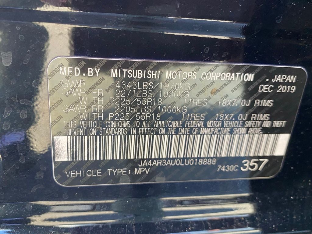 2020 Mitsubishi Outlander Sport 2.0 SE