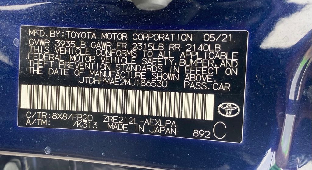 2021 Toyota Corolla LE