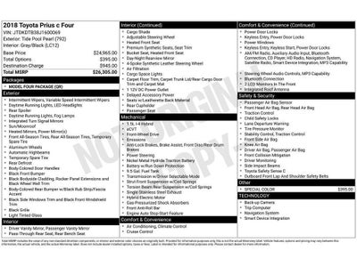 2018 Toyota Prius c Four