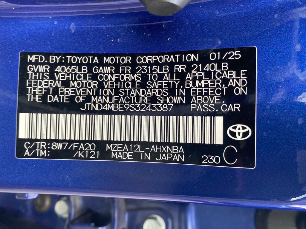 2025 Toyota Corolla Hatchback SE