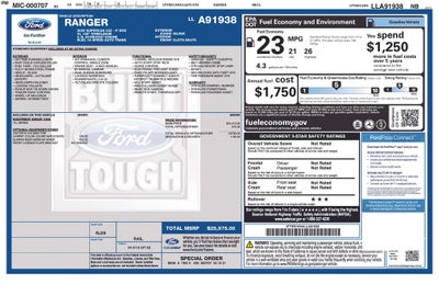 2020 Ford Ranger XL
