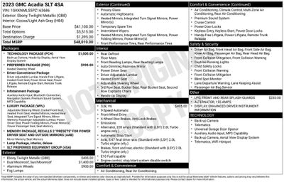 2023 GMC Acadia SLT