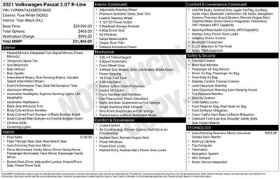 2021 Volkswagen Passat 2.0T R-Line