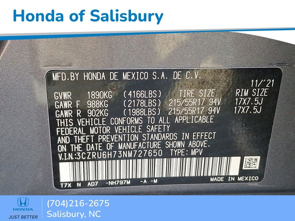 2022 Honda HR-V EX-L