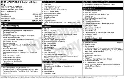 2021 Mazda Mazda3 Select