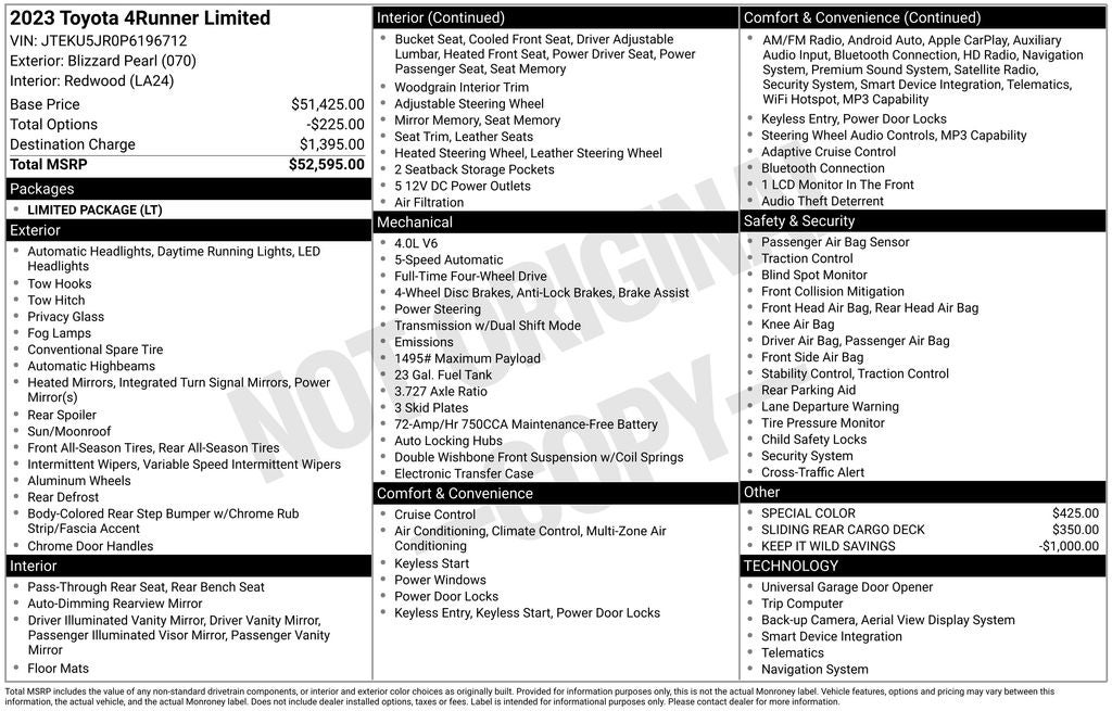 2023 Toyota 4Runner Limited