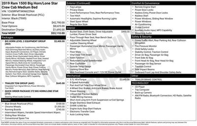 2019 RAM 1500 Big Horn/Lone Star
