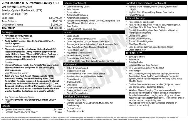 2023 Cadillac XT5 Premium Luxury