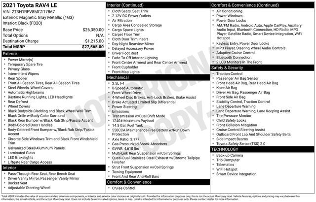 2021 Toyota RAV4 LE