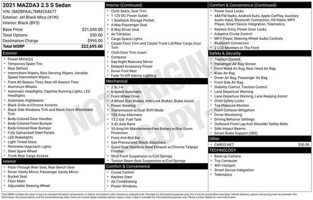 2021 Mazda Mazda3 2.5 S