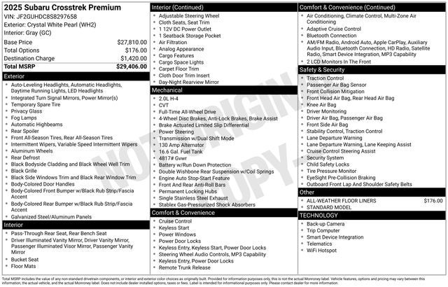 2025 Subaru Crosstrek Premium